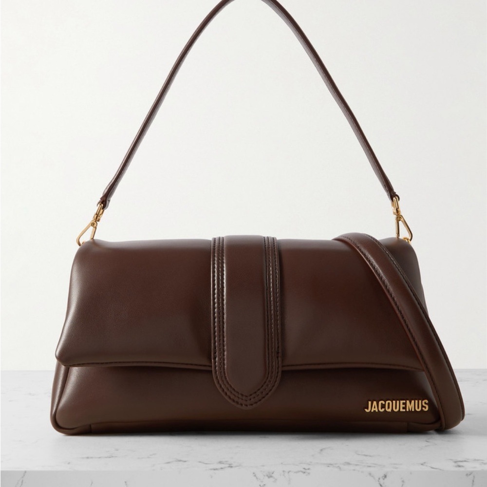 Jacquemus Brown Leather Bambinou Shoulder Bag